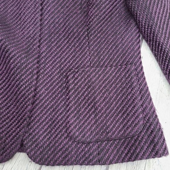 Vintage 90s Purple and Black Blazer Classic Career - Picture 8 of 15
